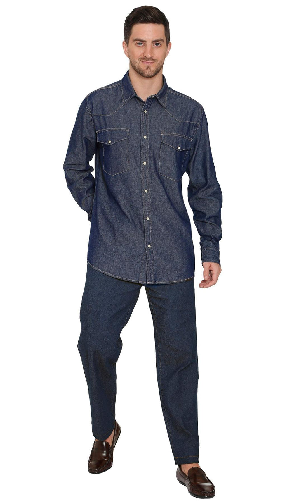 Men's Western Snap Button Shirt