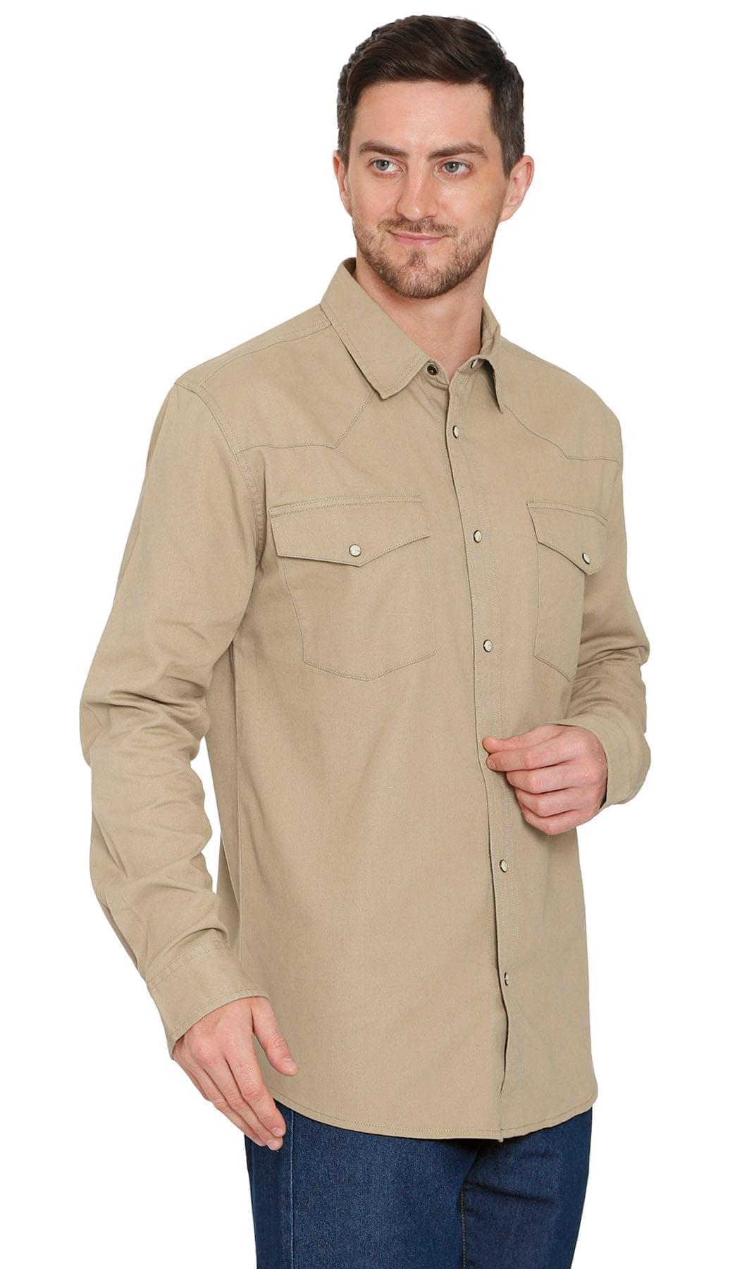 Men's Western Snap Button Shirt