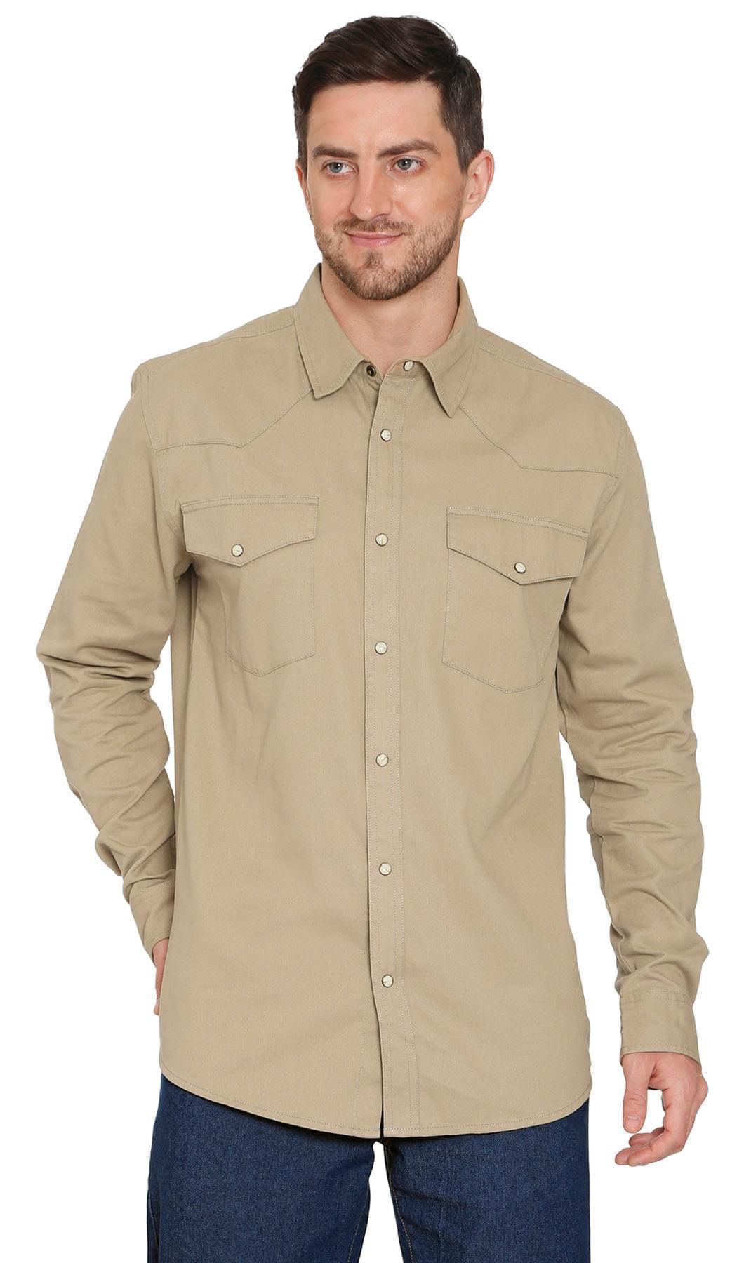 Men's Western Snap Button Shirt