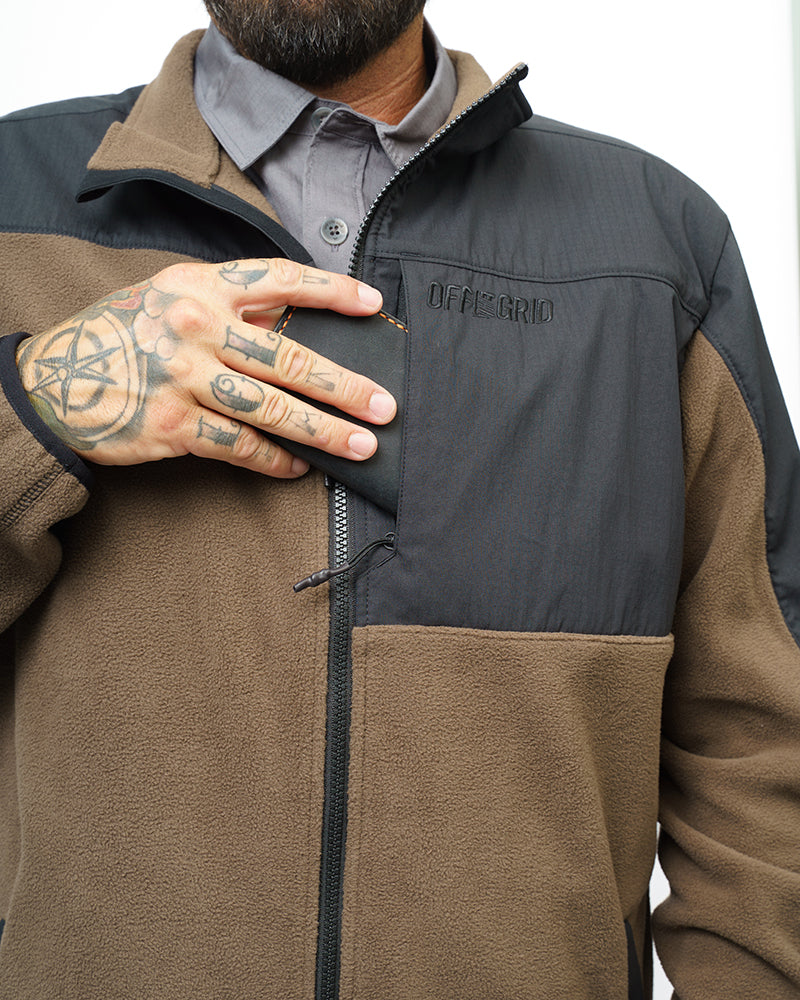 Bruin Fleece Zip Up - Major Brown