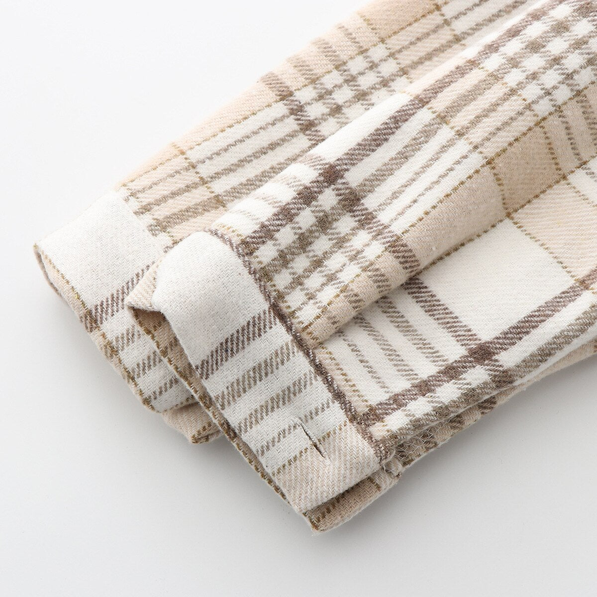 Women's Velvet Plaid Flannel Shirt