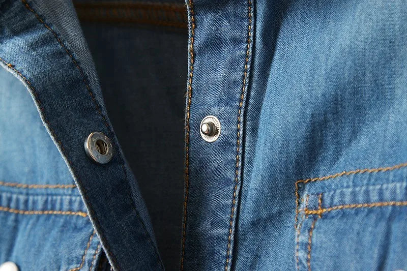 Women's Denim Crop Shirt