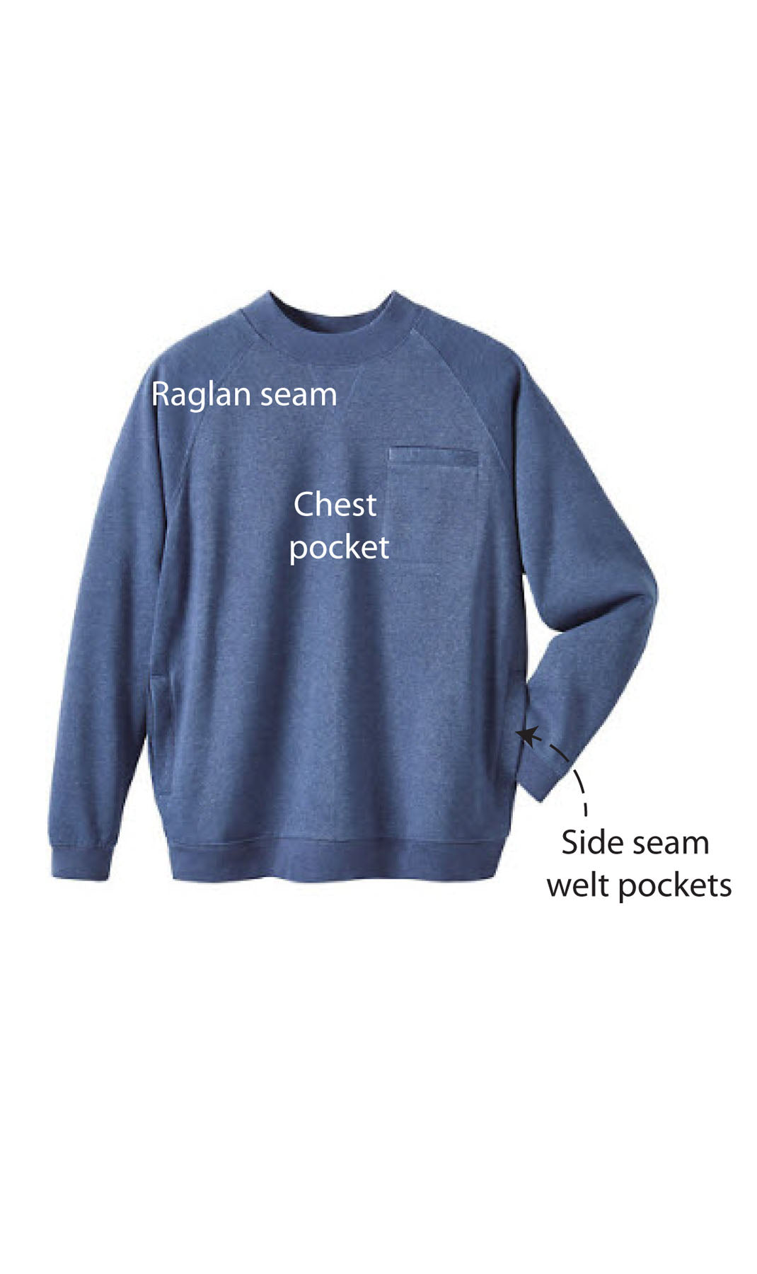 Men's 3-Pocket Fleece Sweatshirt