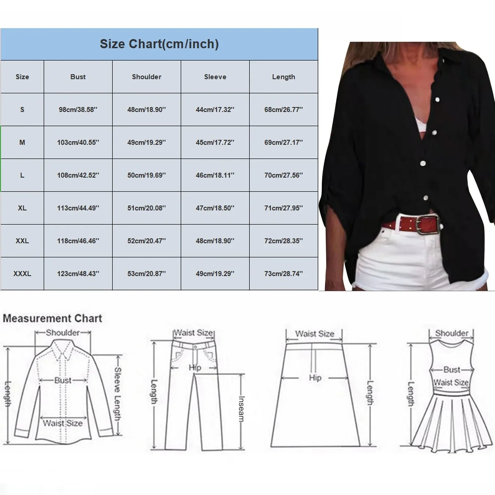 Women's Cotton Linen Button Shirt