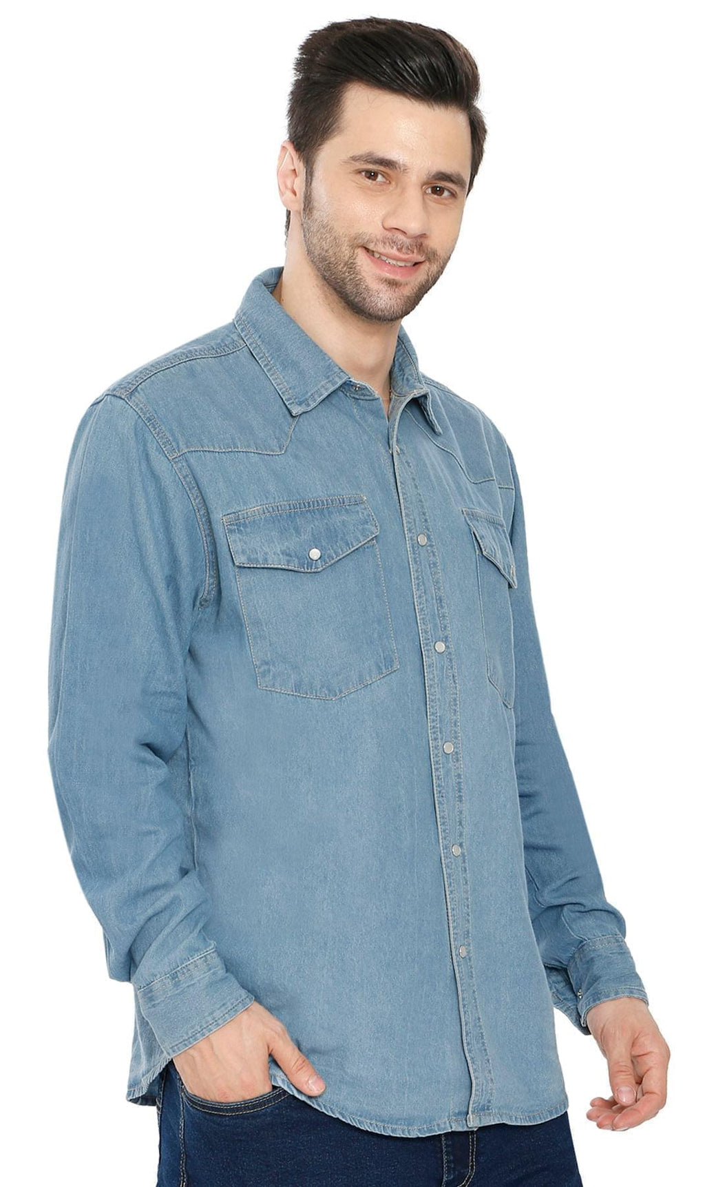Men's Western Snap Button Shirt