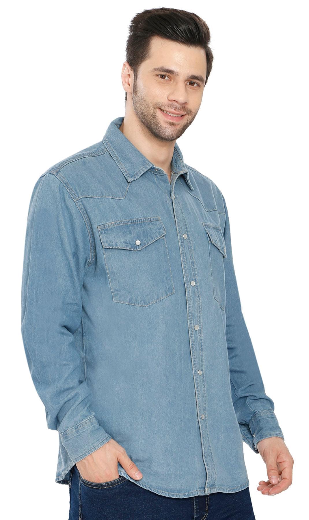 Men's Western Snap Button Shirt