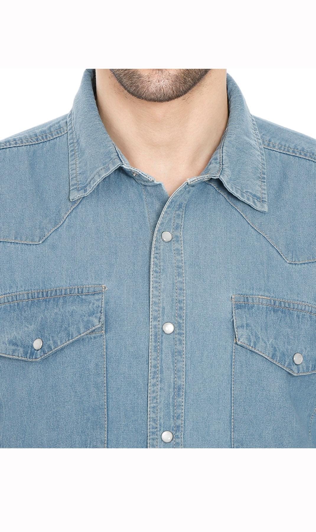 Men's Western Snap Button Shirt