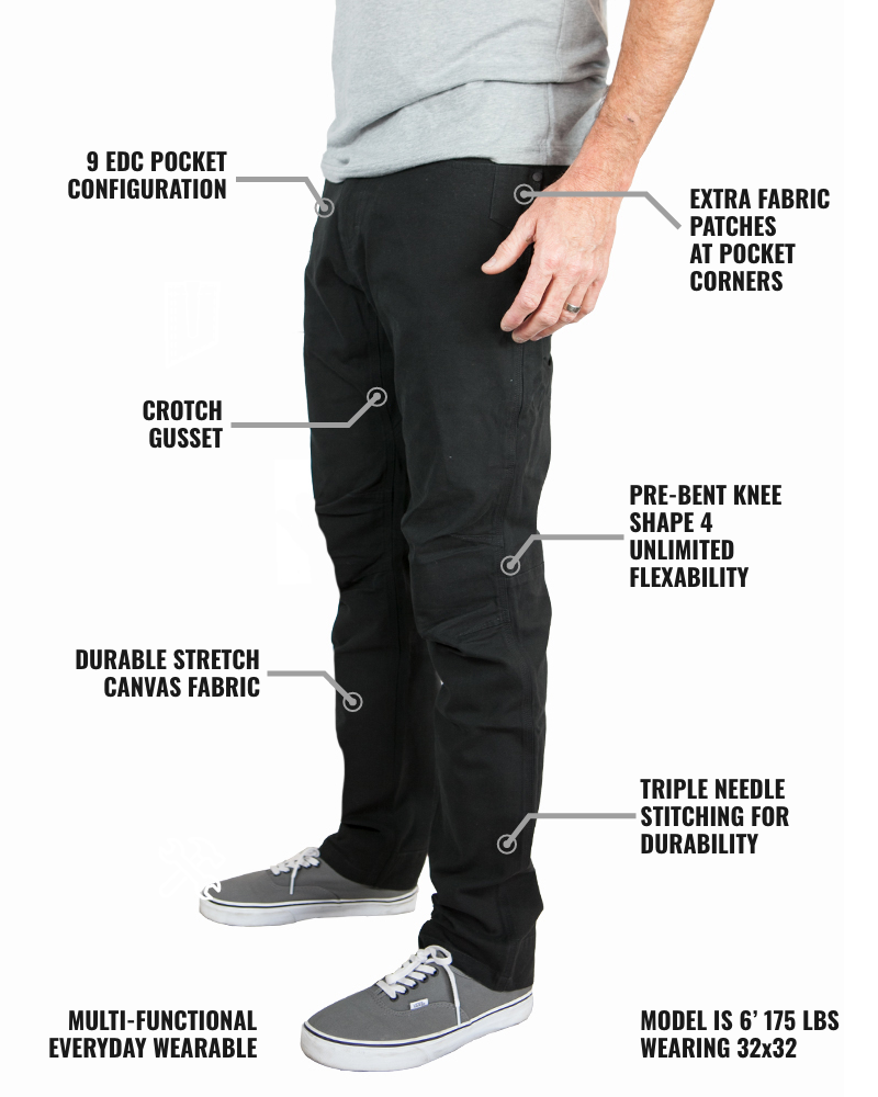 Trailblazer Taper Fit Pants - Black
