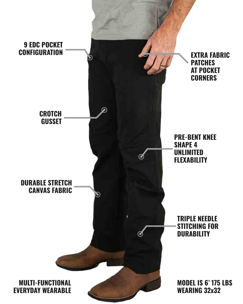 Trailblazer Standard Fit Pants - Black